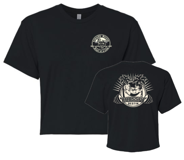 CF Destin - Fall 26 Lion Design Ladies Crop Tee