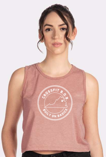 CrossFit B.O.B - State Design Spring 25 Ladies Crop Tank *Avail. In 2 Color Options