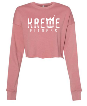 Krewe Fitness - Winter 23 Ladies Cropped Crew Fleece *Avail. In 3 Color Options
