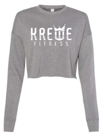 Krewe Fitness - Winter 23 Ladies Cropped Crew Fleece *Avail. In 3 Color Options