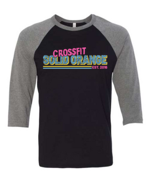 CF Solid Orange - Spring 25 Unisex Raglan *Avail. In 2 Color Options