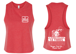 Fidelis - Murph 25 Ladies Cropped Racerback *Avail. In 2 Color Options