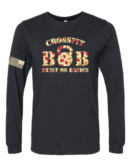 CrossFit B.O.B - Fall 25 Leaf Design LS Unisex Tee *Avail. In 3 Color Options