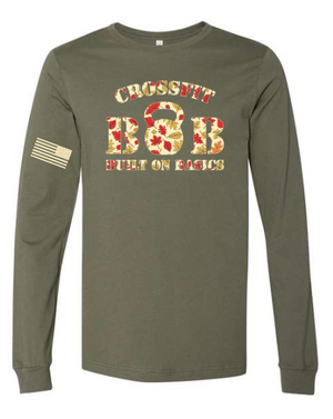 CrossFit B.O.B - Fall 25 Leaf Design LS Unisex Tee *Avail. In 3 Color Options