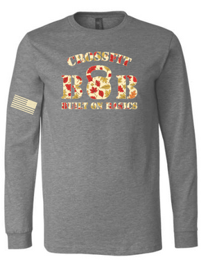 CrossFit B.O.B - Fall 25 Leaf Design LS Unisex Tee *Avail. In 3 Color Options