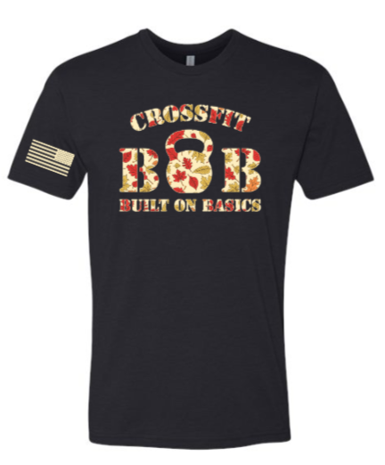 CrossFit B.O.B - Fall 25 Leaf Design SS Unisex Tee *Avail. In 2 Color Options