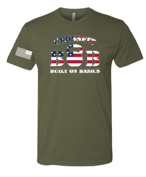 CrossFit B.O.B - Fall 25 Flag Design SS Unisex Tee *Avail. In 4 Color Options
