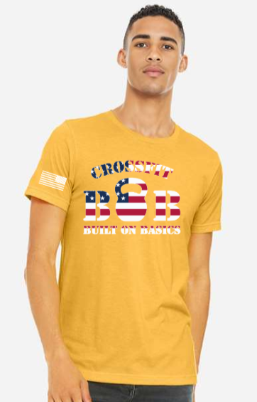CrossFit B.O.B - Fall 25 Flag Design SS Unisex Tee *Avail. In 4 Color Options