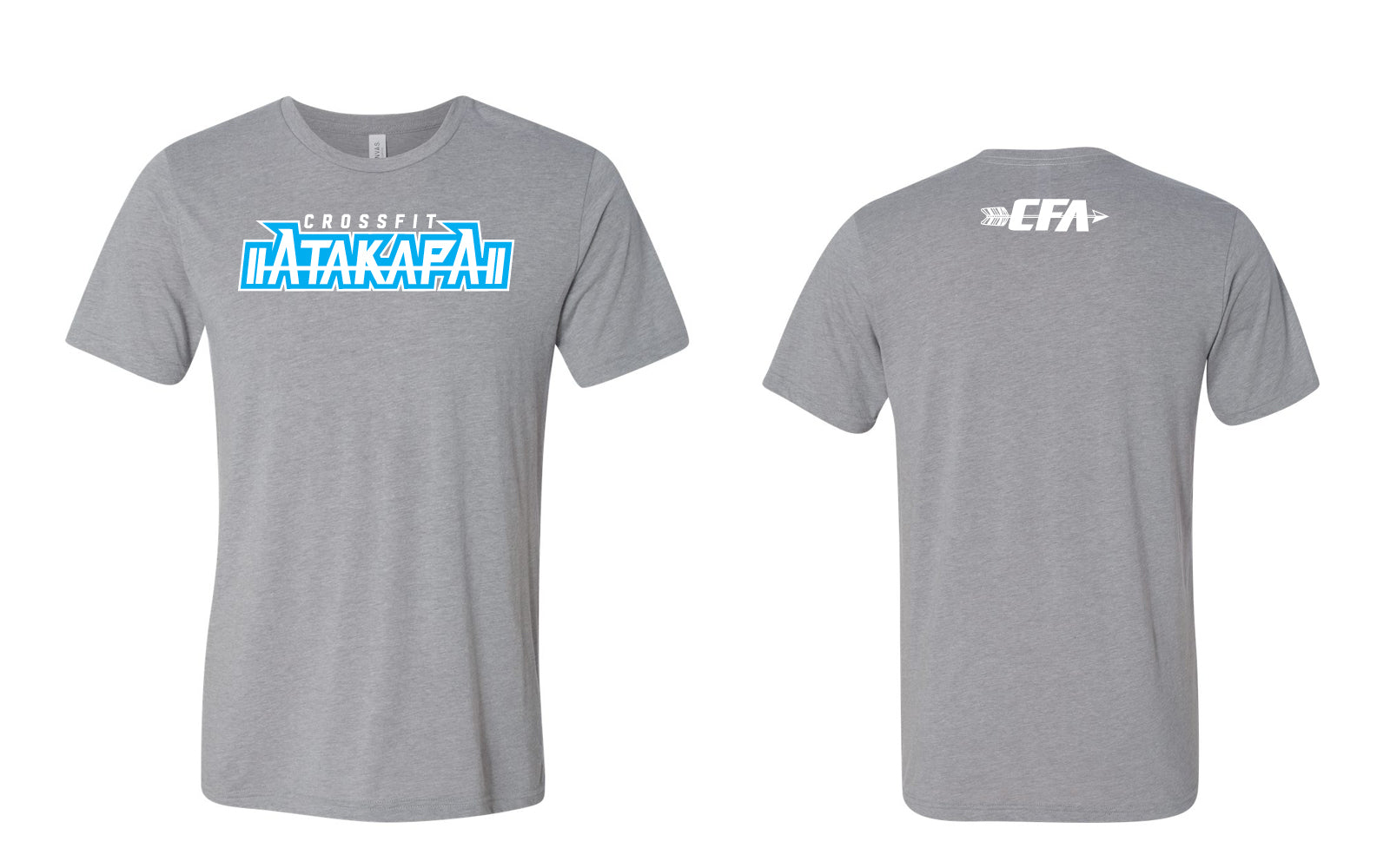 CrossFit Atakapa:  Ice Blue & Grey Tee