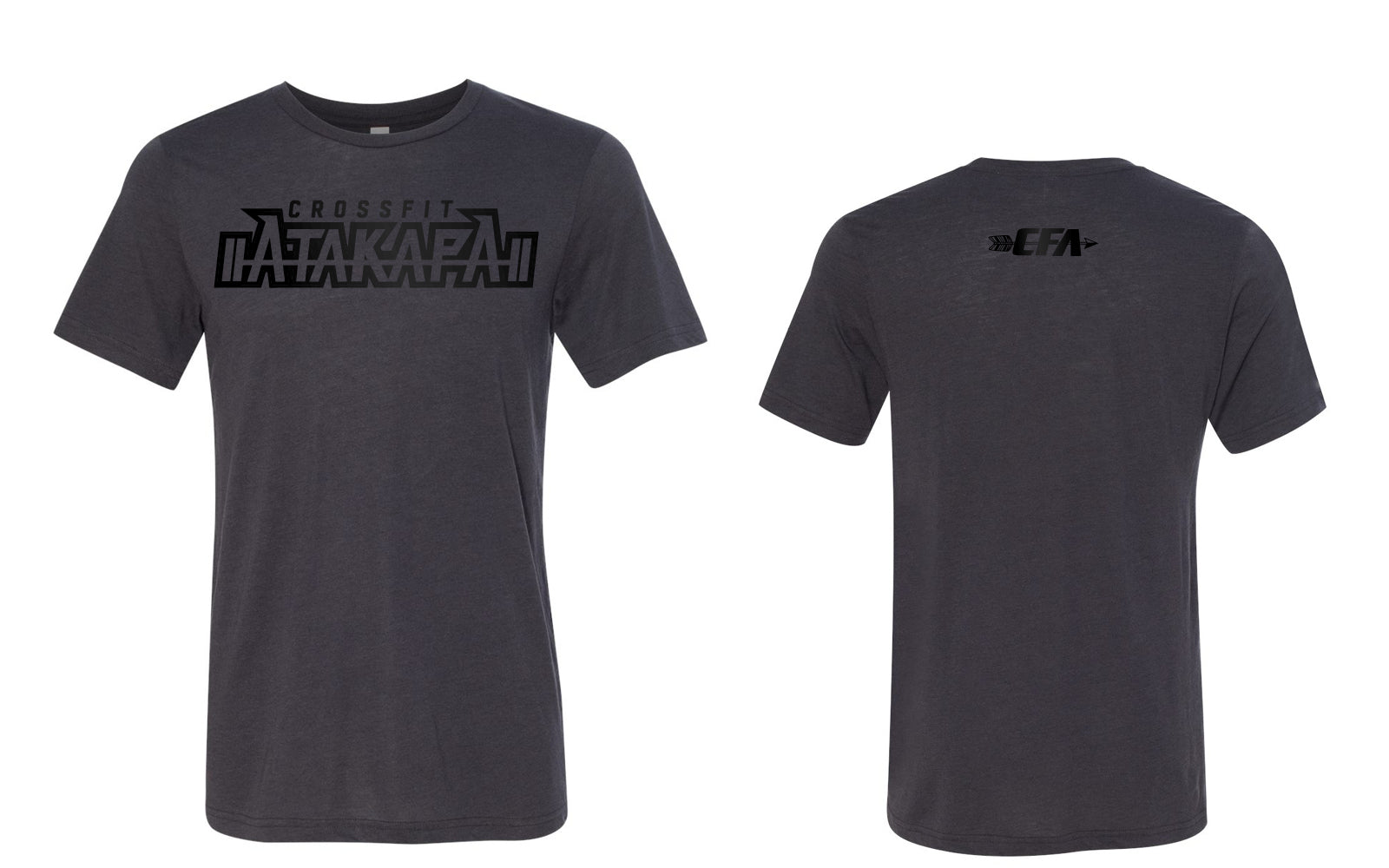 CrossFit Atakapa:  Black on Grey Tee