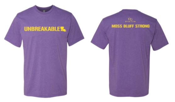 Open Gym - Moss Bluff Strong Adult Unisex Purple Tee