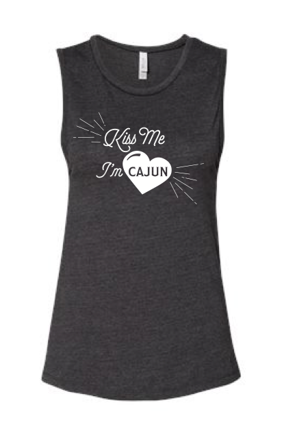 Kiss Me I'm Cajun Muscle Tank