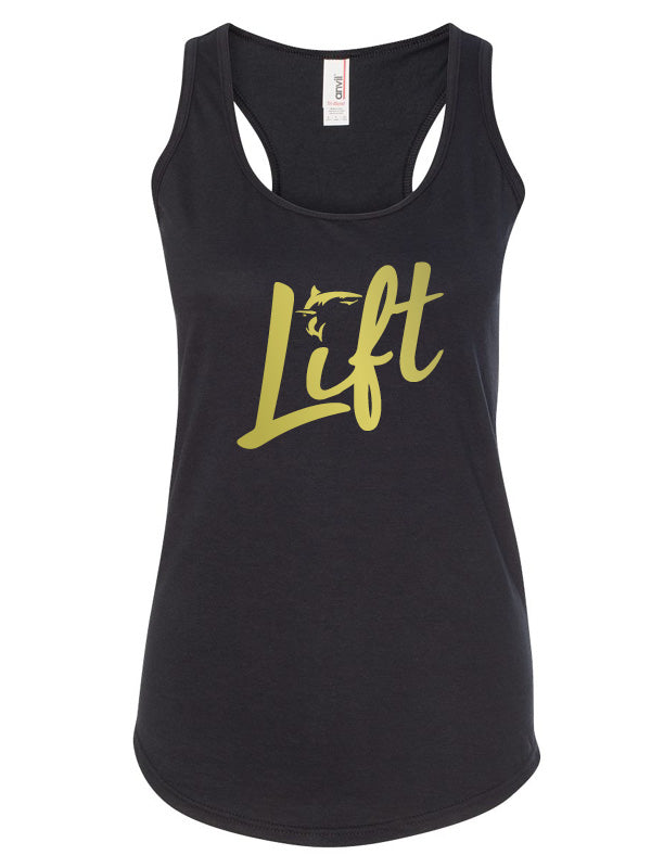 Lift Metallic Gold Ladies Tank