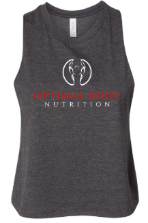Optimal:  Ladies Cropped Racerback Tank *Available in Multiple Color Options