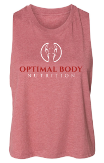 Optimal:  Ladies Cropped Racerback Tank *Available in Multiple Color Options