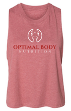 Optimal:  Ladies Cropped Racerback Tank *Available in Multiple Color Options
