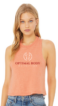 Optimal:  Ladies Cropped Racerback Tank *Available in Multiple Color Options
