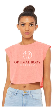 Optimal:  Ladies Festival Cropped Tank *Available in 2 Color Options
