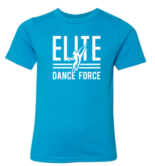 Elite Dance Force - Youth Logo Tee  *Available in 3 Color Options