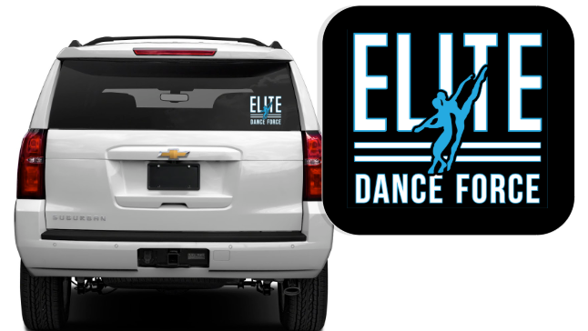 Elite Dance Force - Logo Car Decal *Available in 2 Size Options