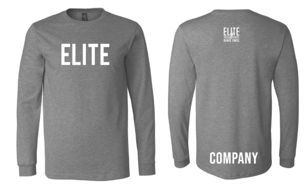 Elite Dance Force Company Adult Long Sleeve Tee