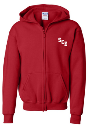 SCE - Youth Full Zip Hooded Sweatshirt *Available in 2 Color Options