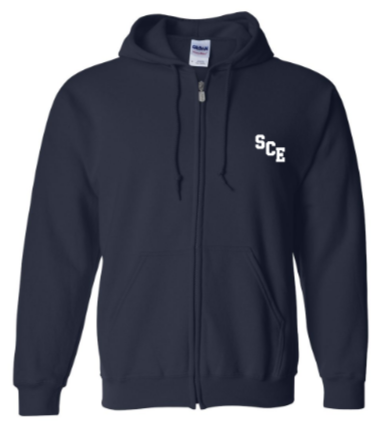 SCE - Adult Full Zip Hooded Sweatshirt *Available in 2 Color Options