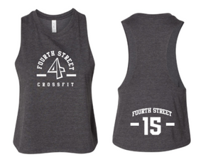 4th Street:  Ladies Cropped Racerback *Available in 5 Color Options