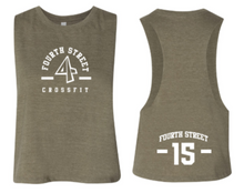 Employee - 4th Street:  Ladies Cropped Racerback *Available in 5 Color Options