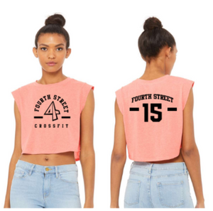 4th Street:  Ladies Cropped Muscle Tank