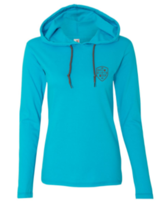 GCCF:  Ladies Hooded Long Sleeve Tee *Available in 2 Color Options