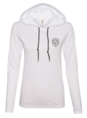 GCCF:  Ladies Hooded Long Sleeve Tee *Available in 2 Color Options