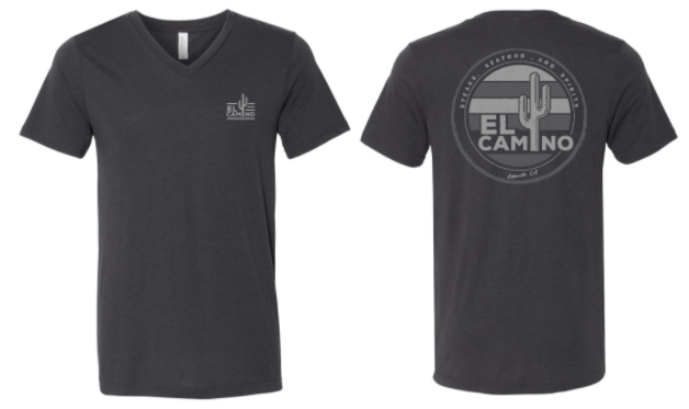 El Camino - Desert Sun Logo:  Unisex Triblend V-Neck Tee