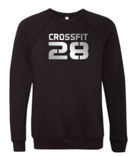 CrossFit 28 Metallic Silver Logo:  Unisex Crewneck Sweatshirt *Available in 2 Color Options