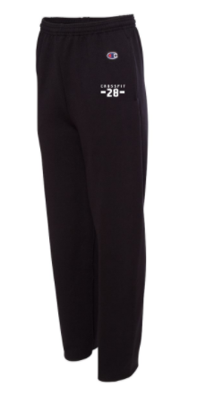 CrossFit 28:  Unisex Open Bottom Sweatpants *Available in 2 Color Options