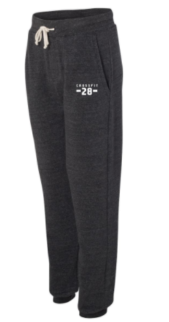CrossFit 28:  Unisex Eco Fleece Dodgeball Pants *Available in 2 Color Optoins