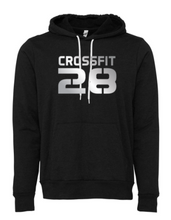 CrossFit 28 Metallic Silver Logo:  Unisex Sponge Fleece Hoodie *Available in 4 Color Options