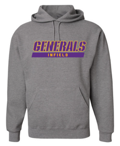 Generals Infield - Adult Unisex Hooded Sweatshirt