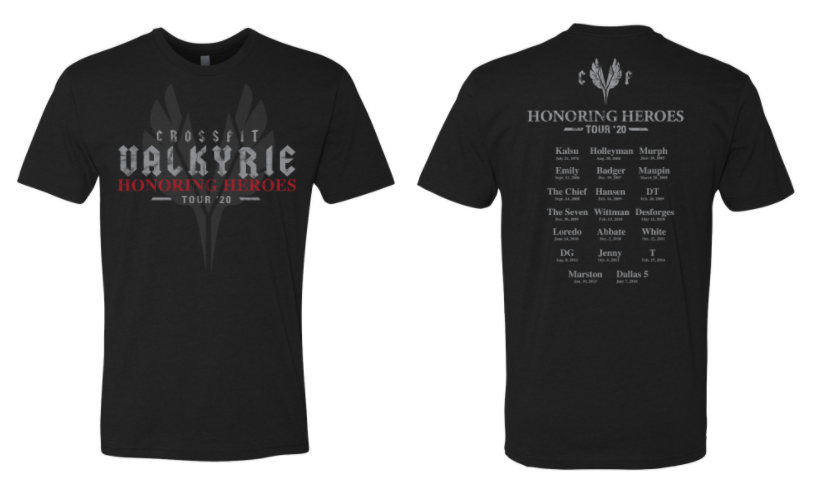 CrossFit Valkyrie Coaches - Honoring Heroes Tour Short Sleeve Unisex Tee
