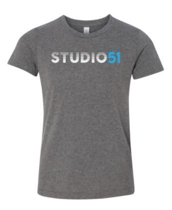 Studio 51:  Metallic Silver Logo Youth Unisex Tee
