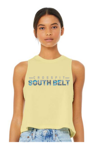SouthBelt - Digi Camo Logo Cropped Racerback Tank *Avail. In 3 Color Options