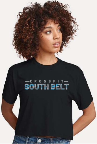 SouthBelt - Digi Camo Logo Cropped Tee