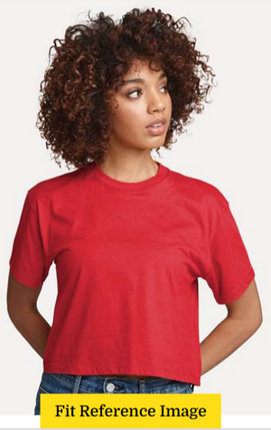 Unitee - Gradient Design Ladies Cropped Tee *Avail. In 4 Color Options