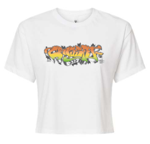 CrossFit 325 - Gradient Logo Ladies Cropped Tee *Avail. In 2 Color Options