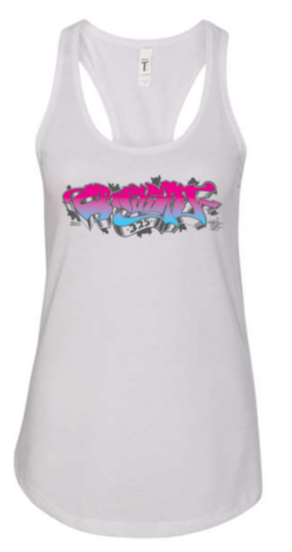 CrossFit 325 - Pink/Blue Gradient Logo Racerback Tank *Avail. In 2 Color Options