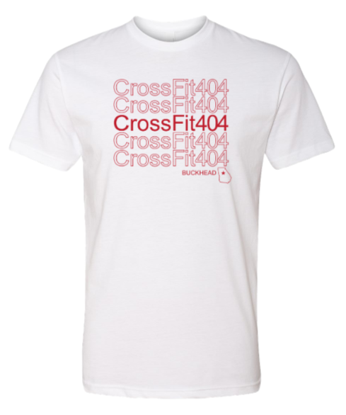 CrossFit 404 - Spring 23 White/Red SS Unisex Tee